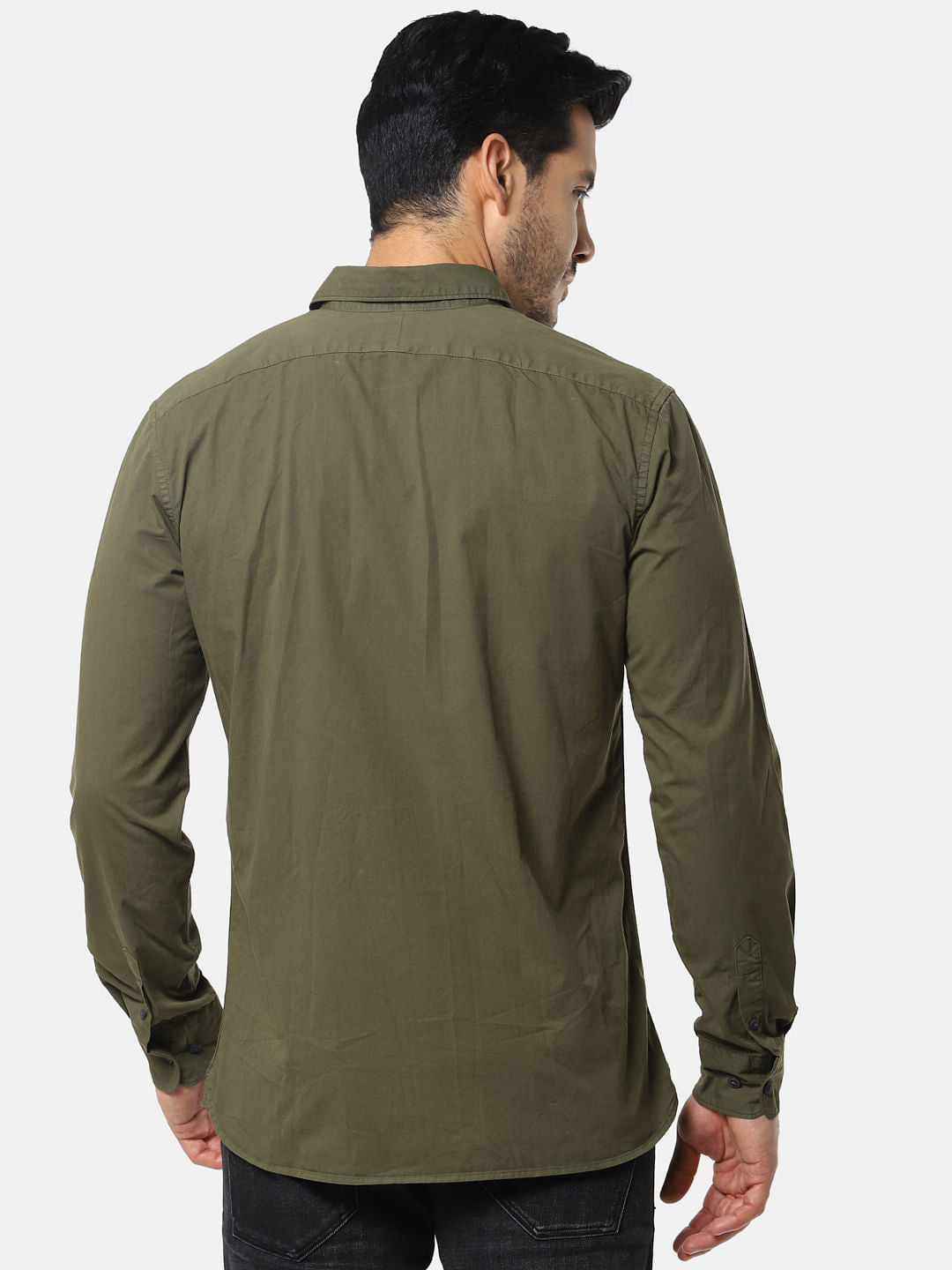 Dark Green Full Sleeves Shirt