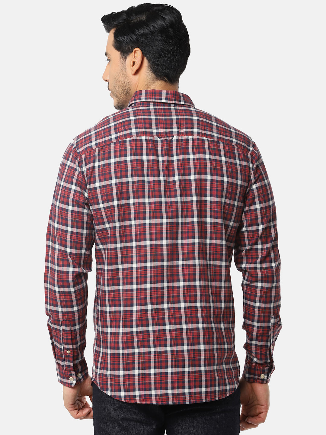 Red Check Full Sleeves Shirt
