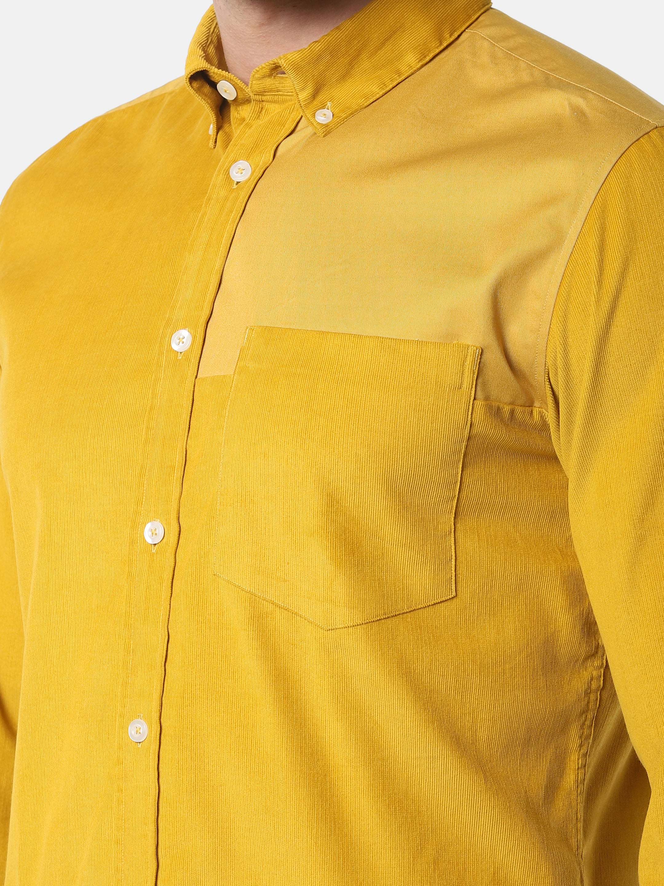 Yellow Full Sleeves Shirt