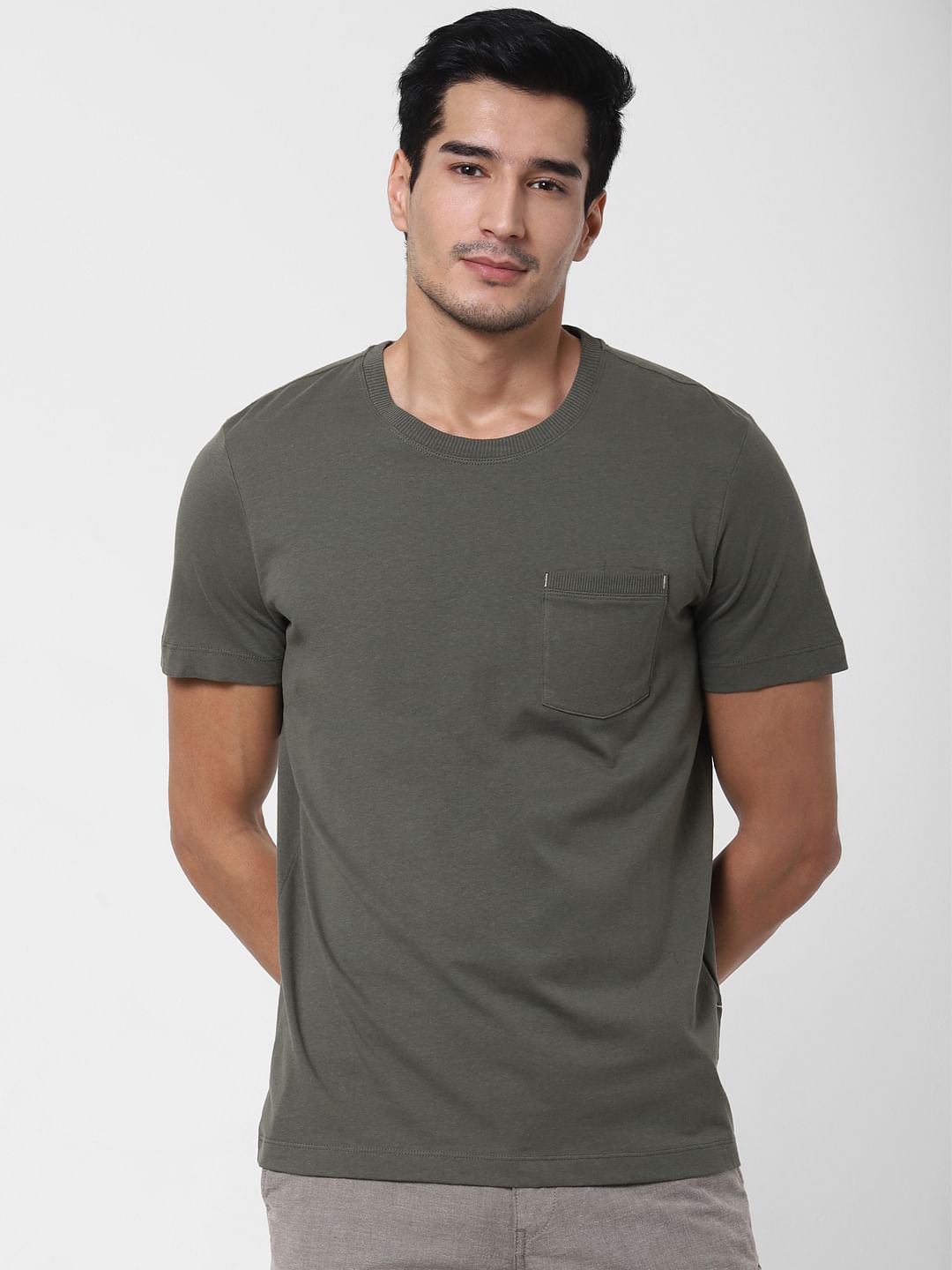 Green Crew Neck T-Shirt