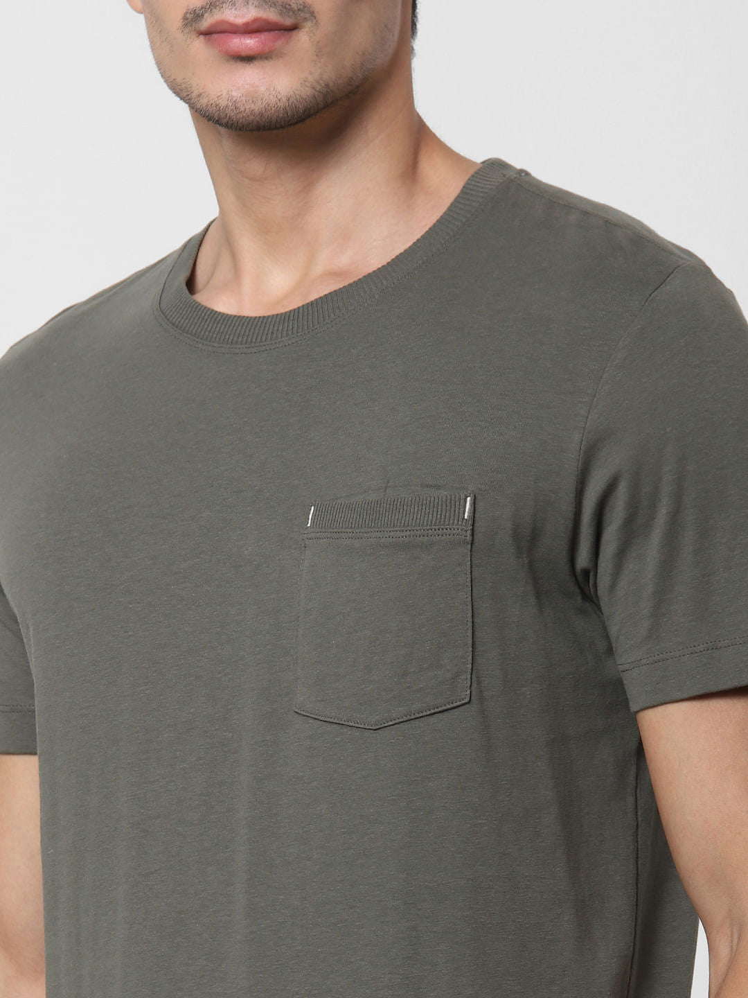 Green Crew Neck T-Shirt