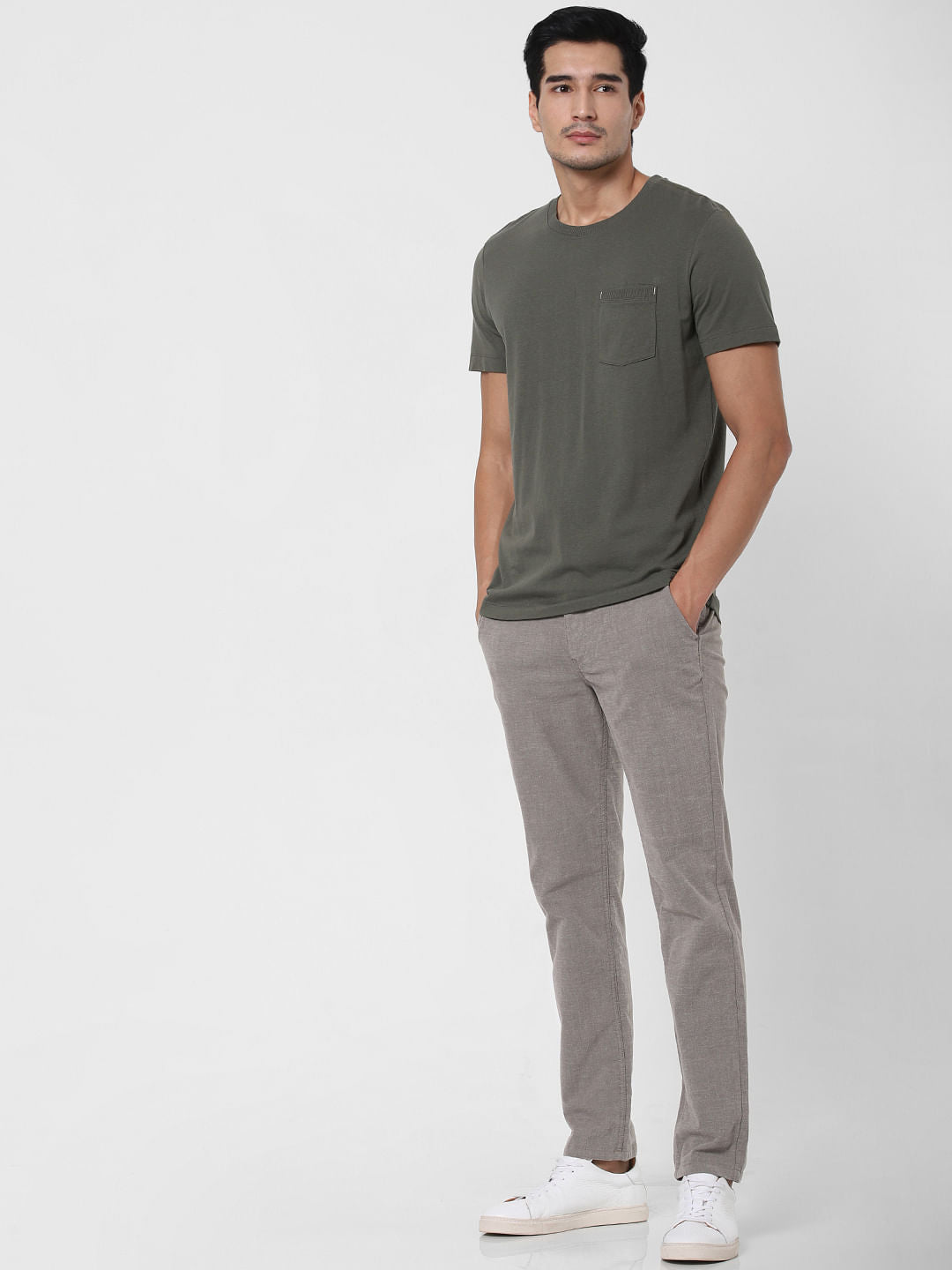 Green Crew Neck T-Shirt