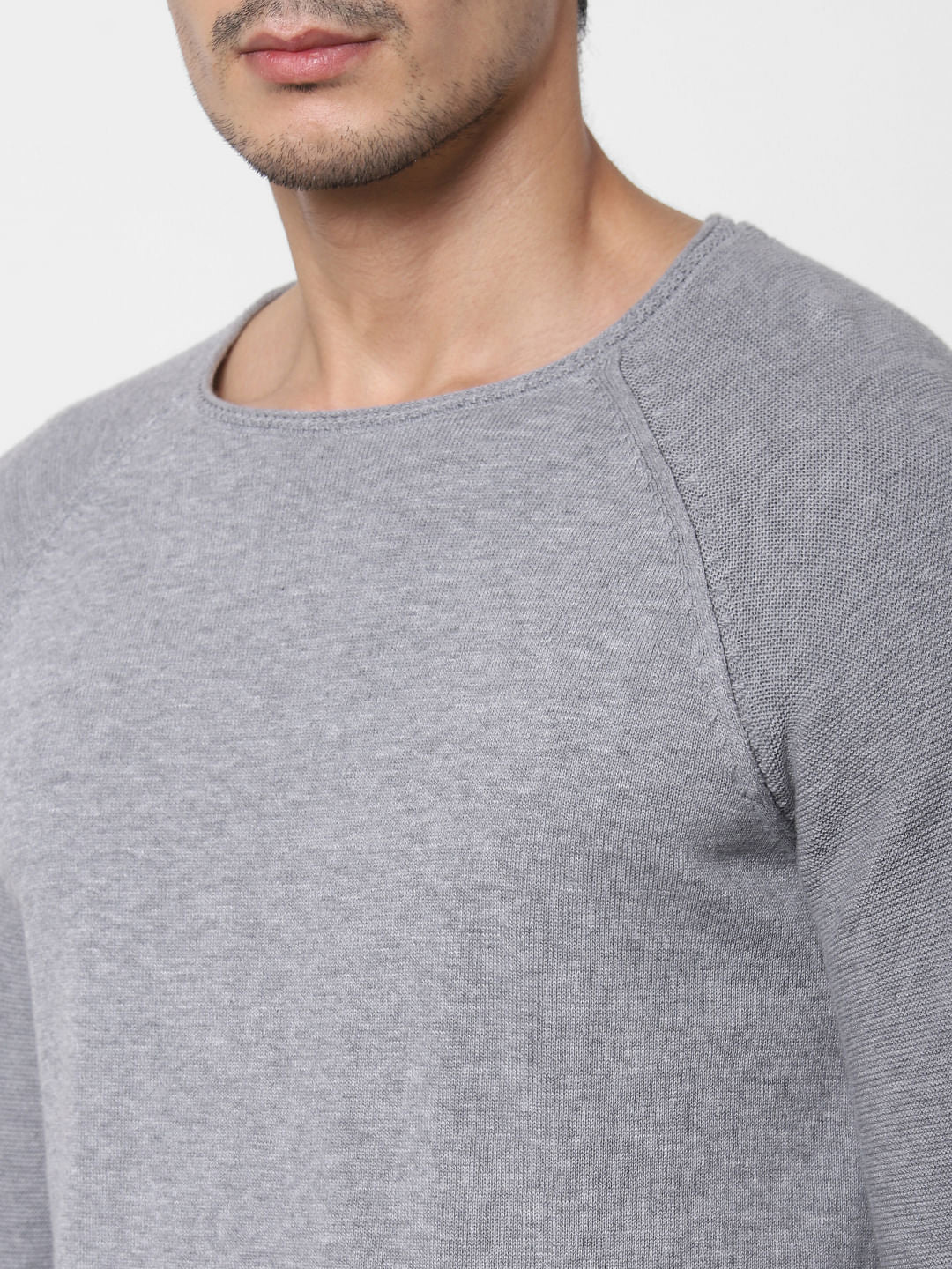 Grey Crew Neck T-Shirt
