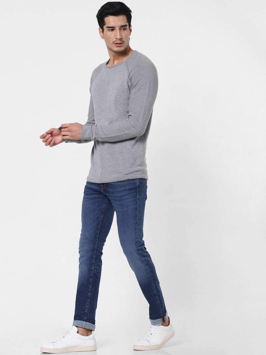 Grey Crew Neck T-Shirt