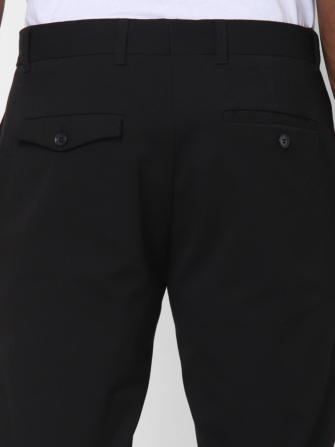 Black Slim Fit Formal Trousers
