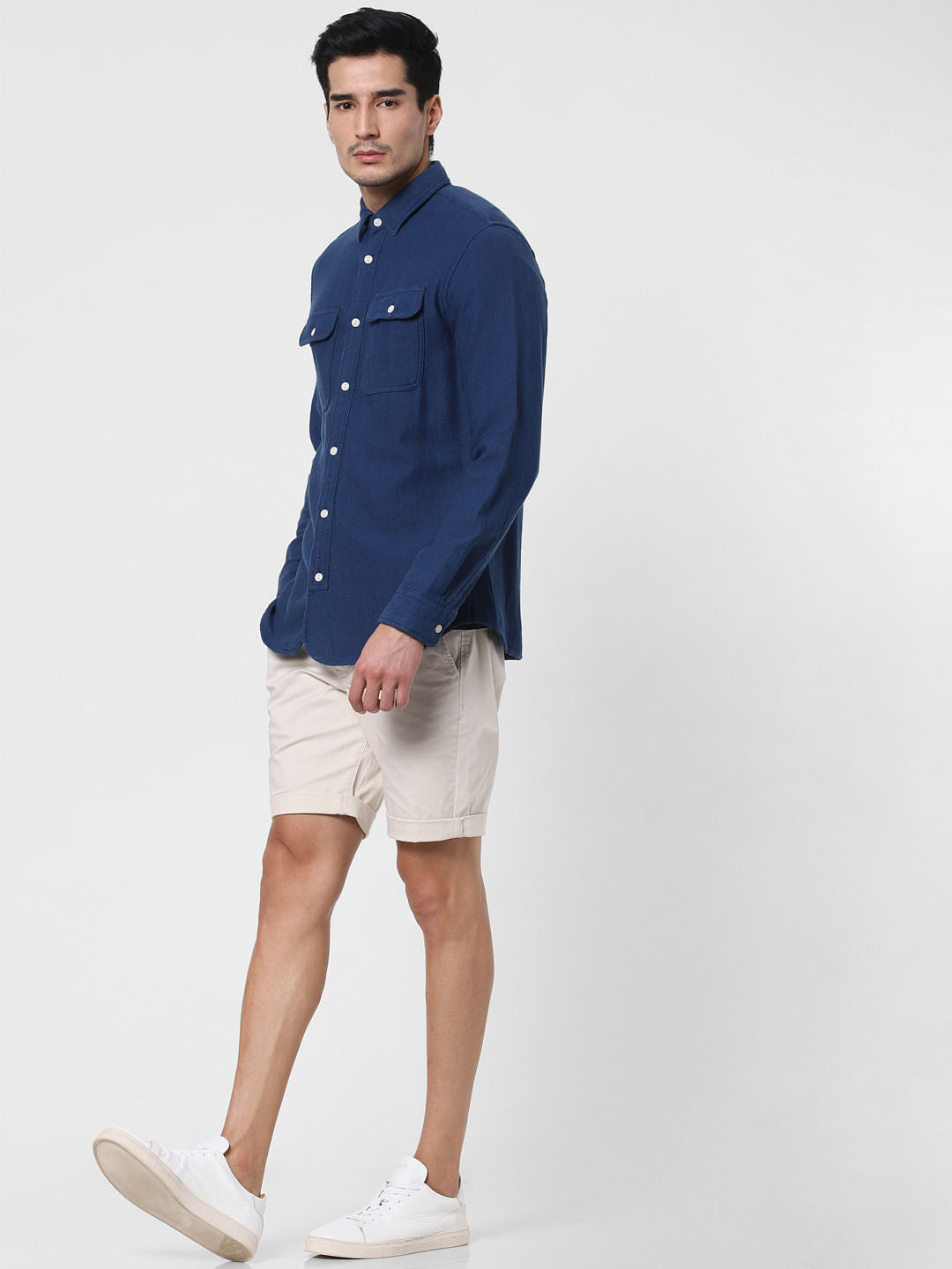 Dark Blue Full Sleeves Shirt