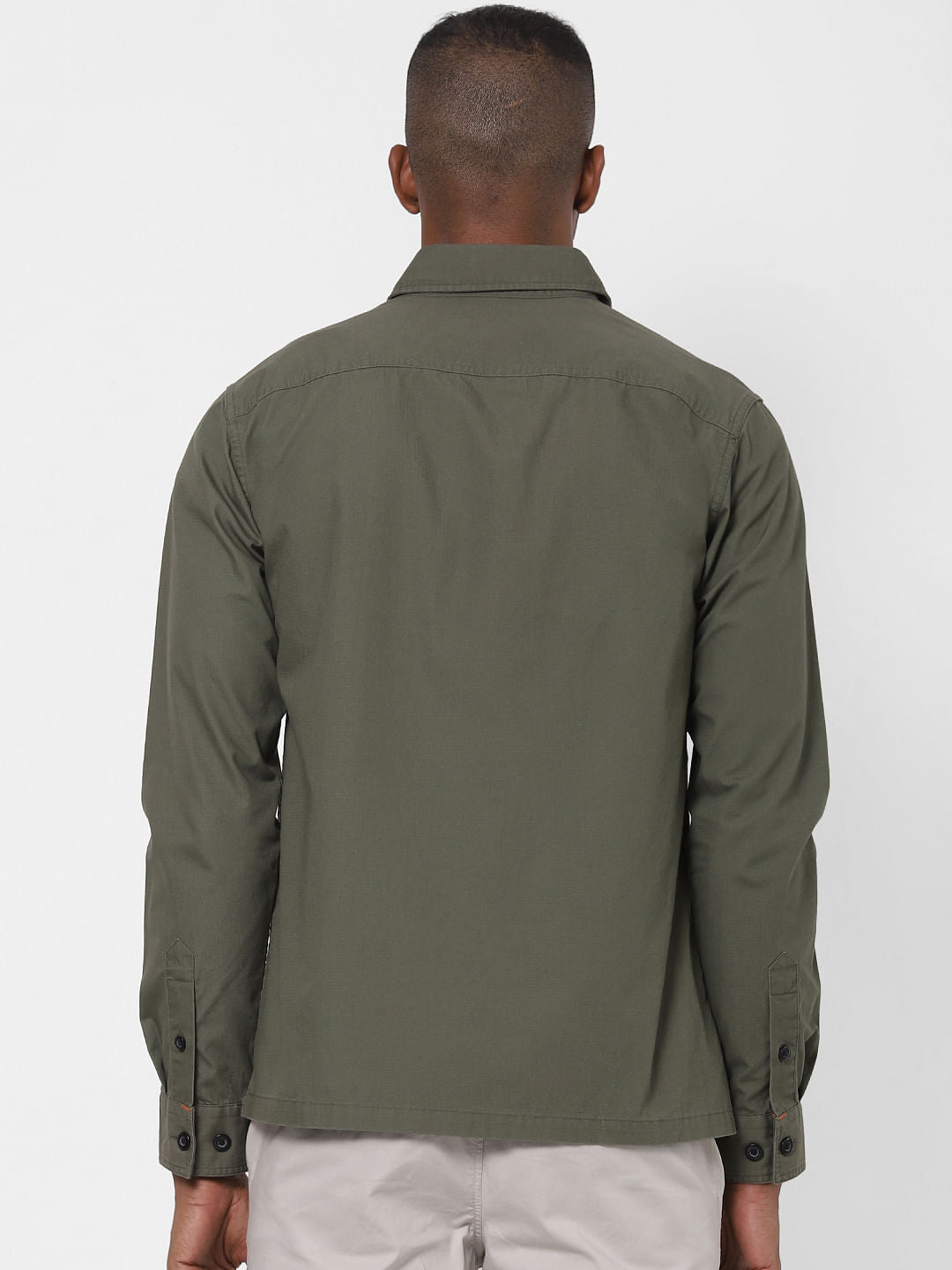 Olive Full Sleeves Shirt