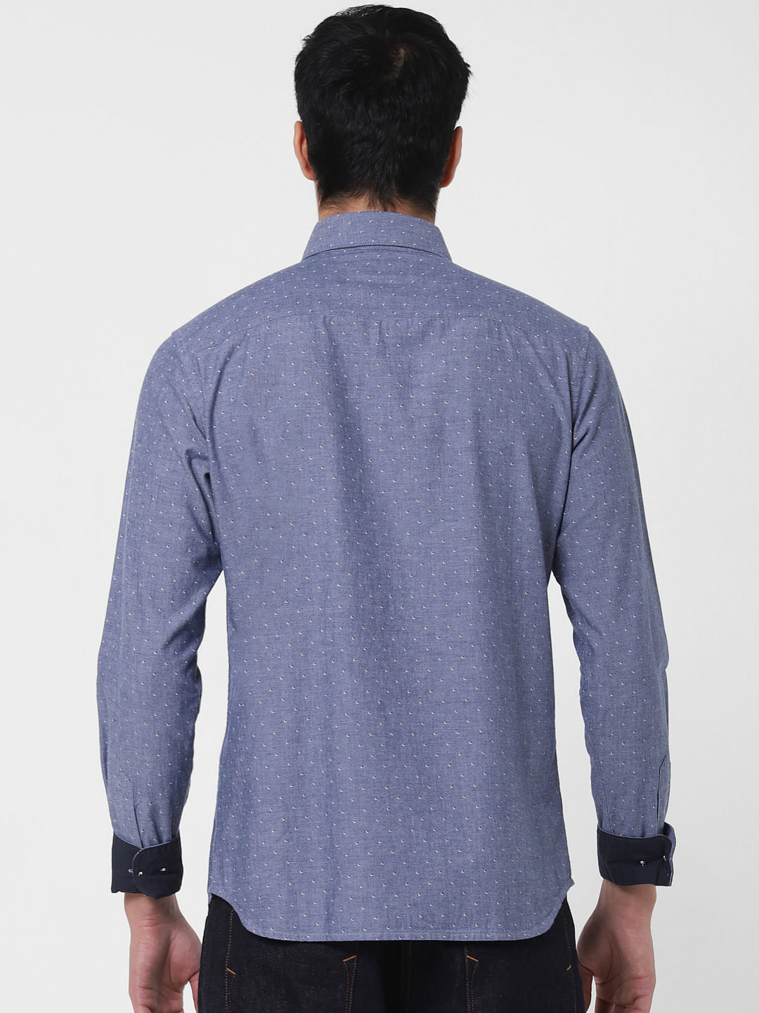 Blue Washed Full Sleeves Shirt