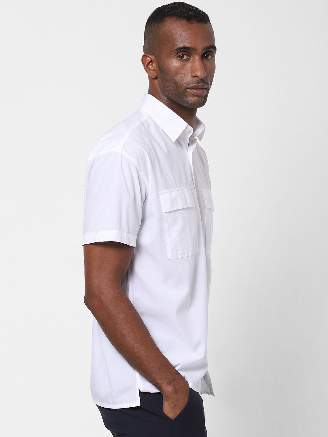 White Short Sleeves Shirt