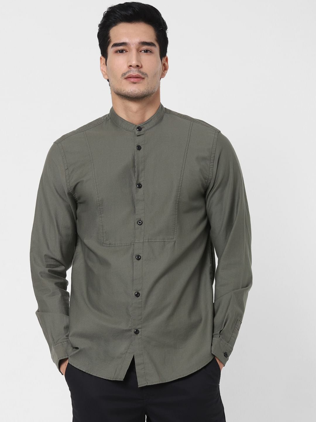 Olive Full Sleeves Shirt