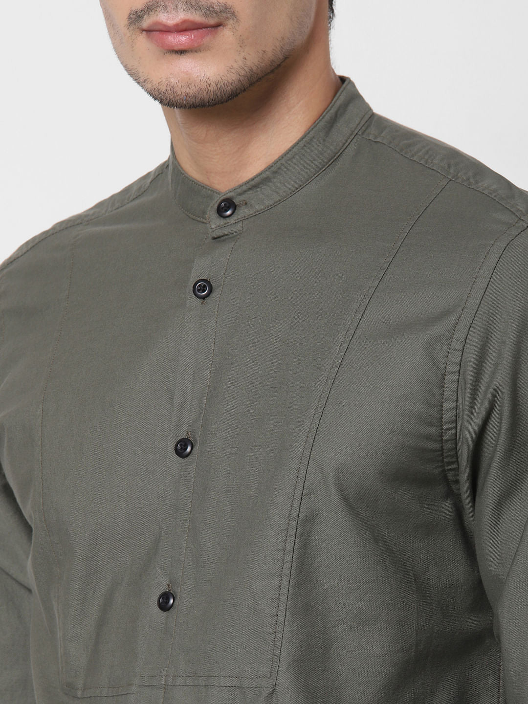 Olive Full Sleeves Shirt