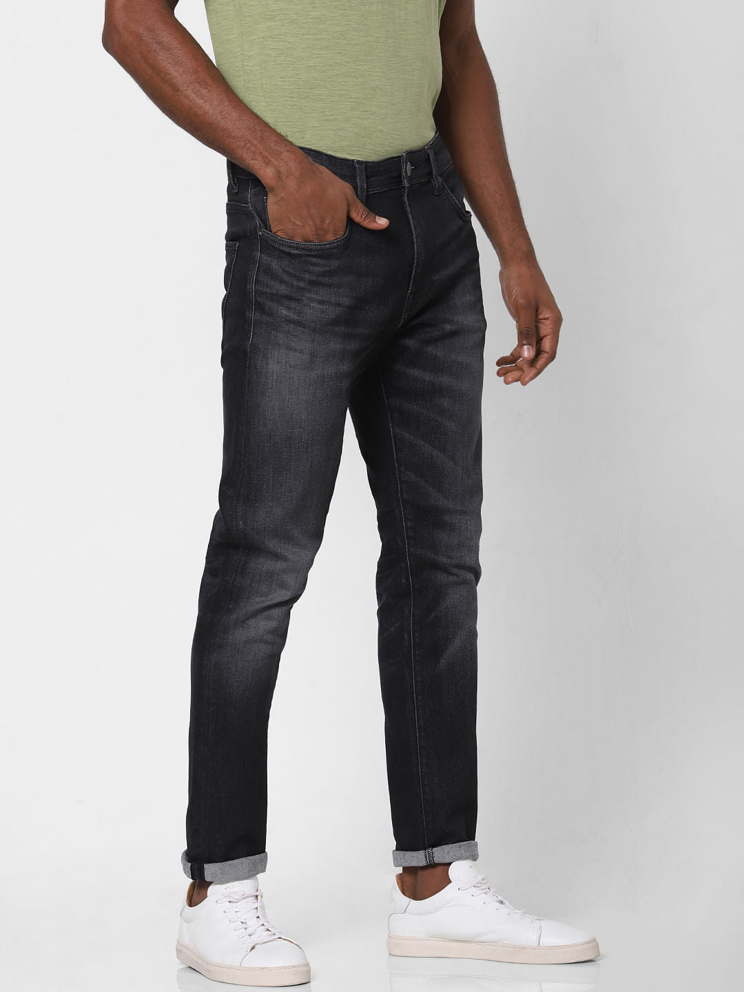 Grey Faded Toby Tapered Fit Jeans