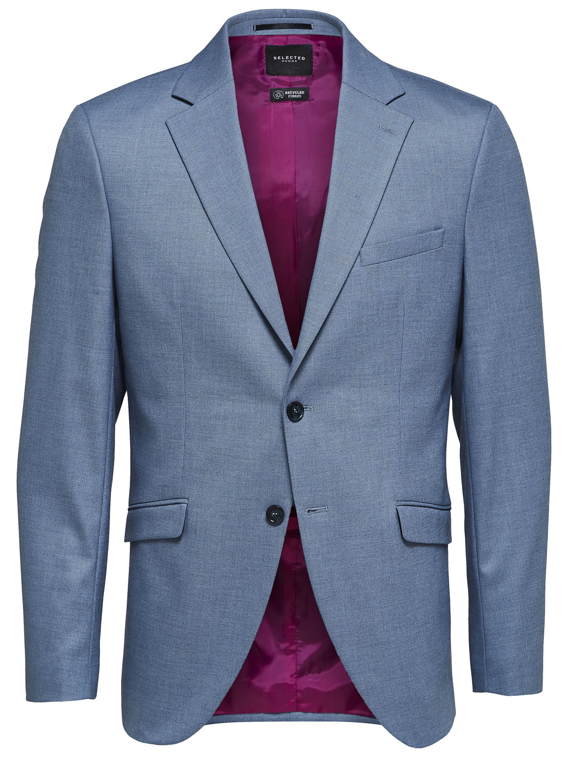 Light Blue Double Button Formal Blazer