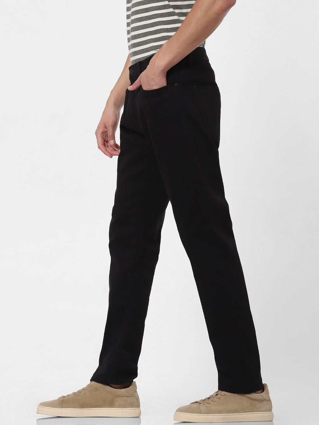 Black Toby Tapered Fit Jeans