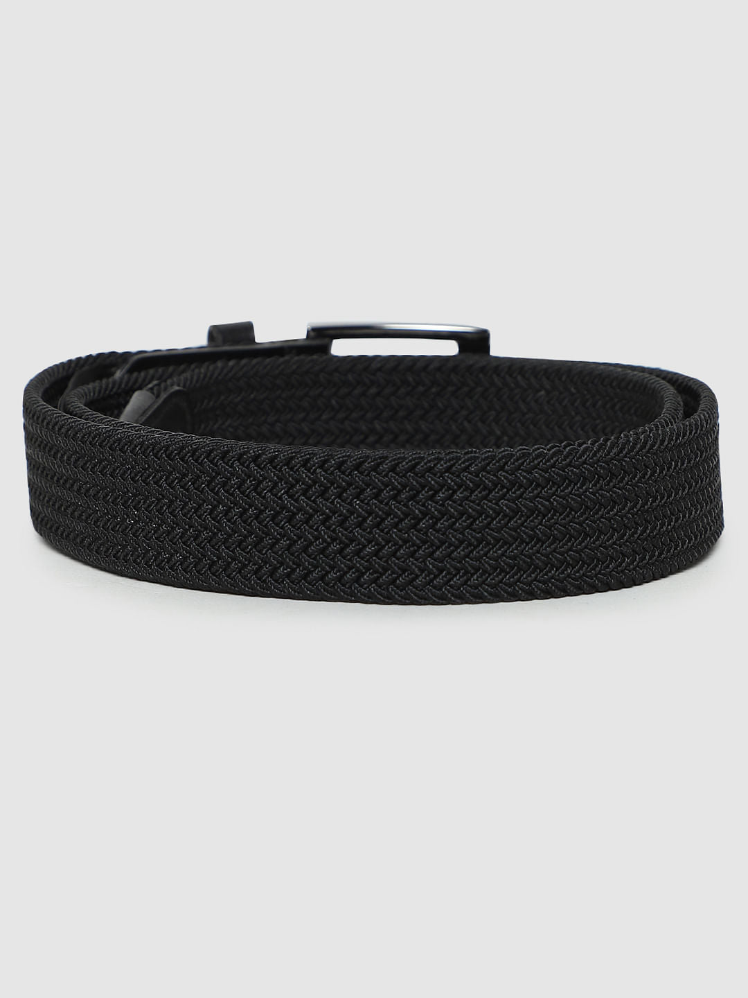 Black Webbing Detail Belt