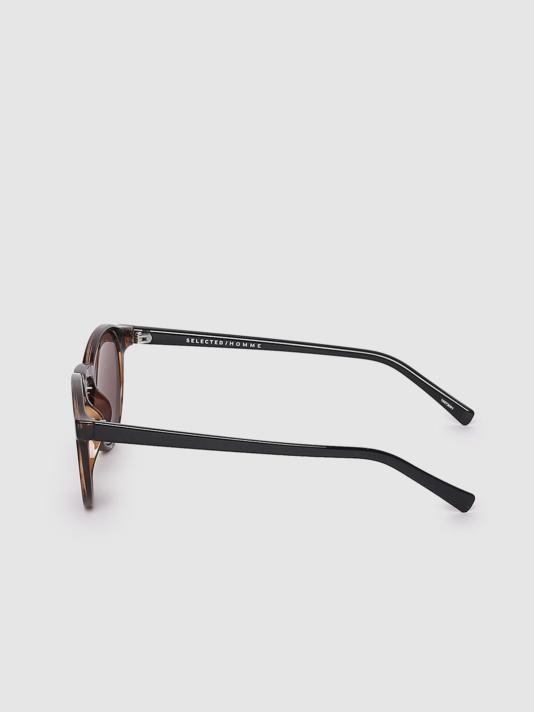 Dark Brown Round Sunglasses