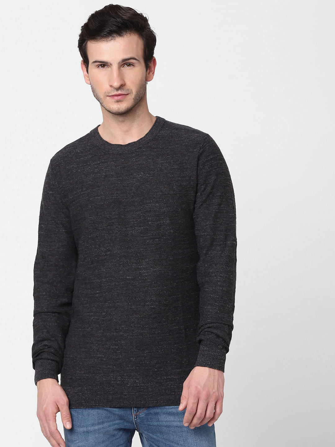 Grey Knit Pullover