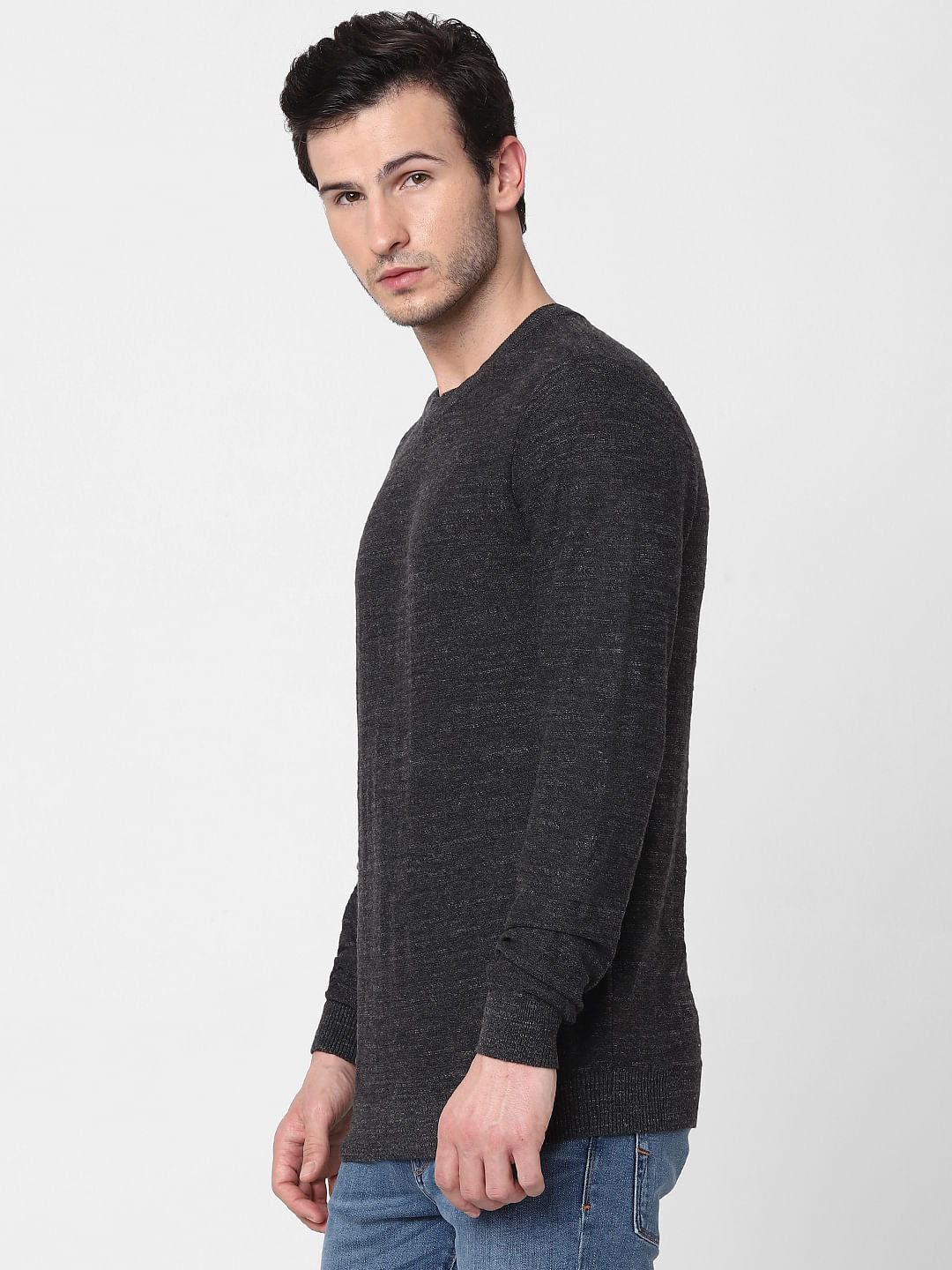 Grey Knit Pullover