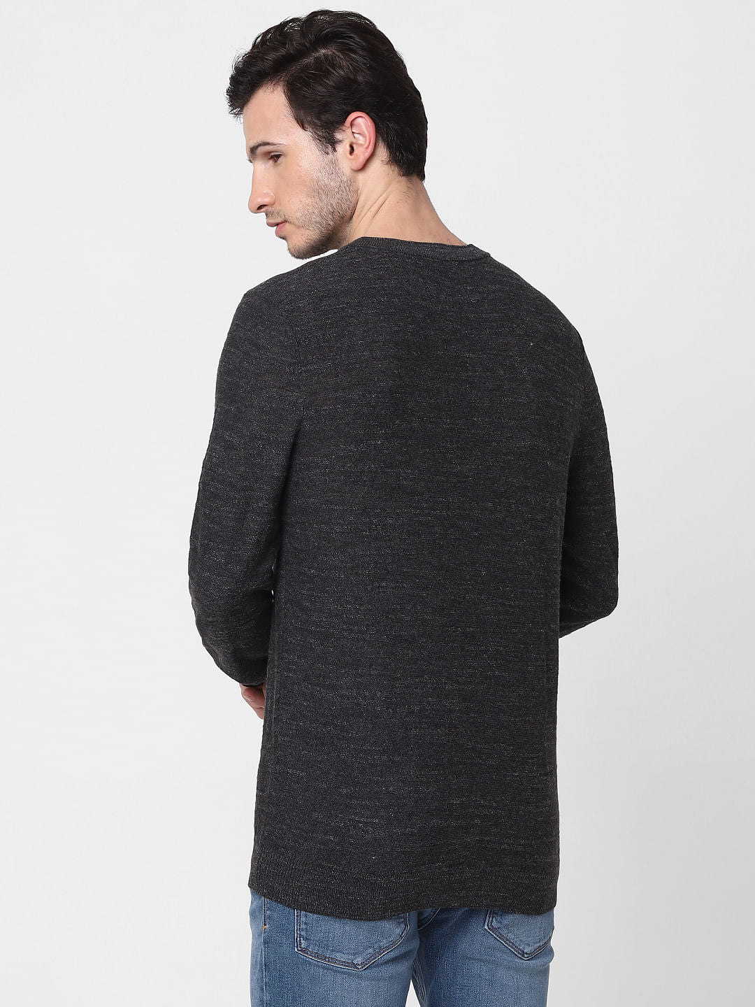 Grey Knit Pullover