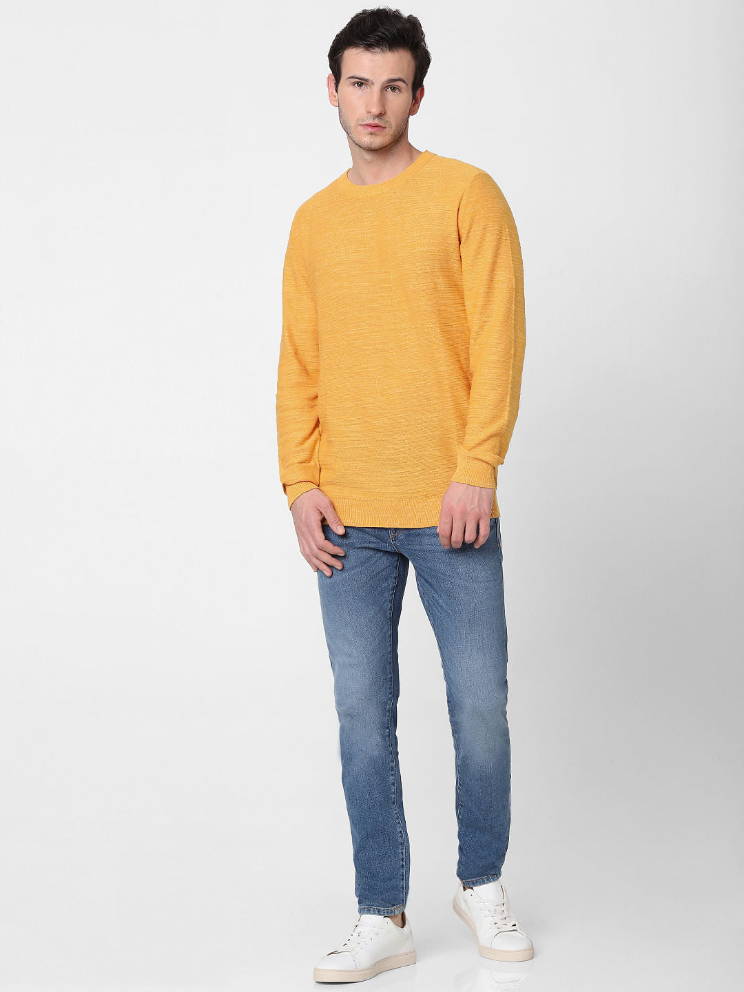 Yellow Knit Pullover