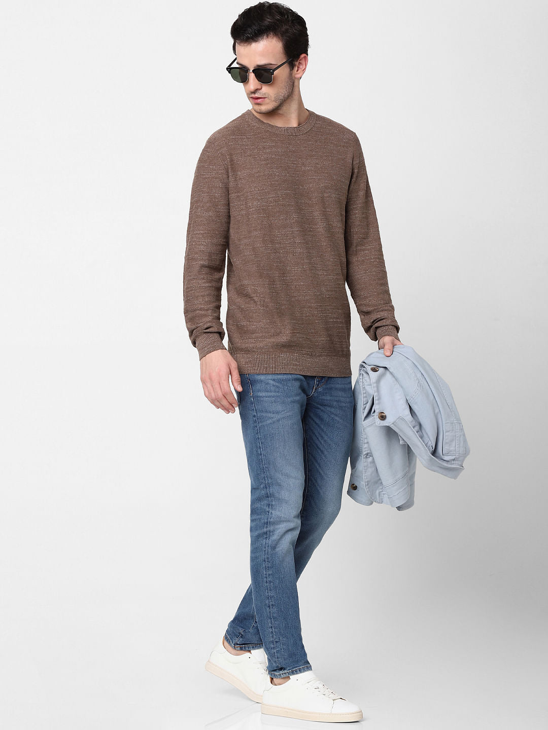 Brown Knit Pullover
