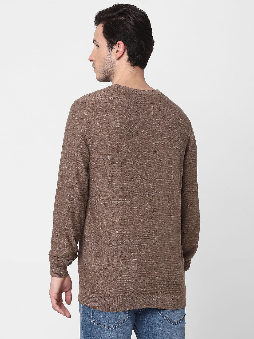 Brown Knit Pullover
