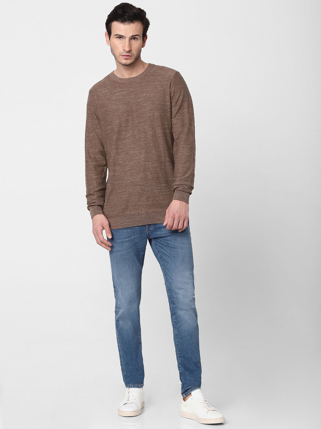 Brown Knit Pullover