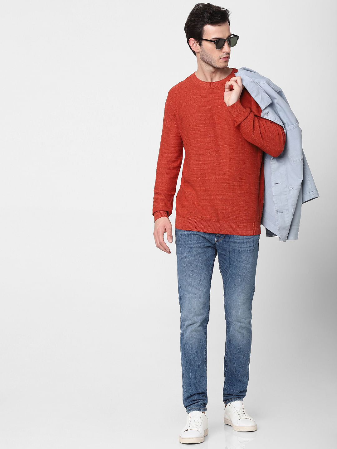 Red Knit Pullover