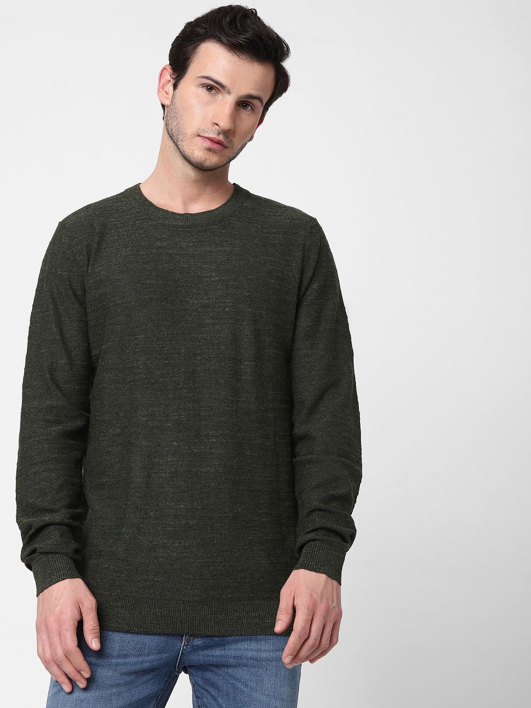 Dark Green Knit Pullover