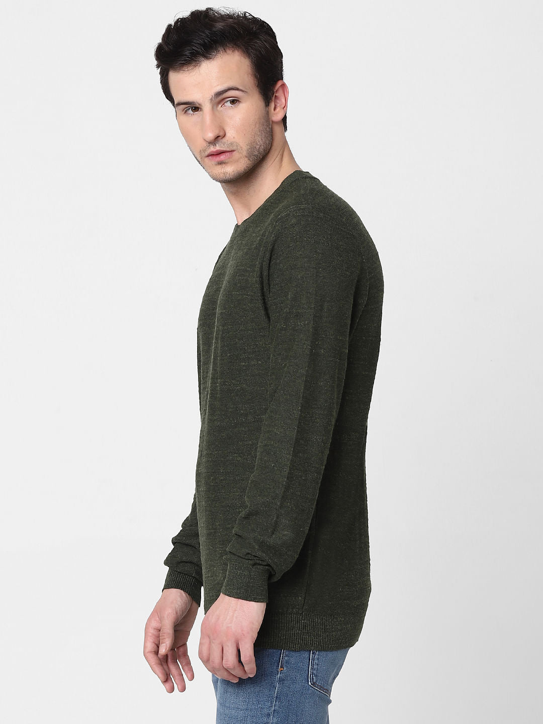 Dark Green Knit Pullover