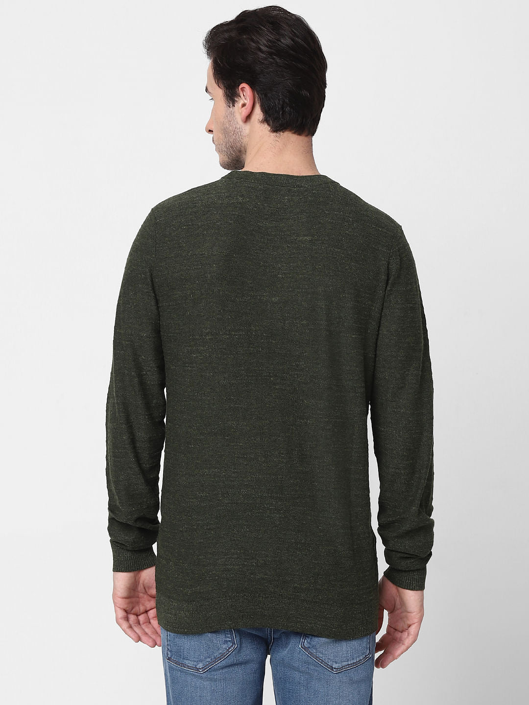 Dark Green Knit Pullover