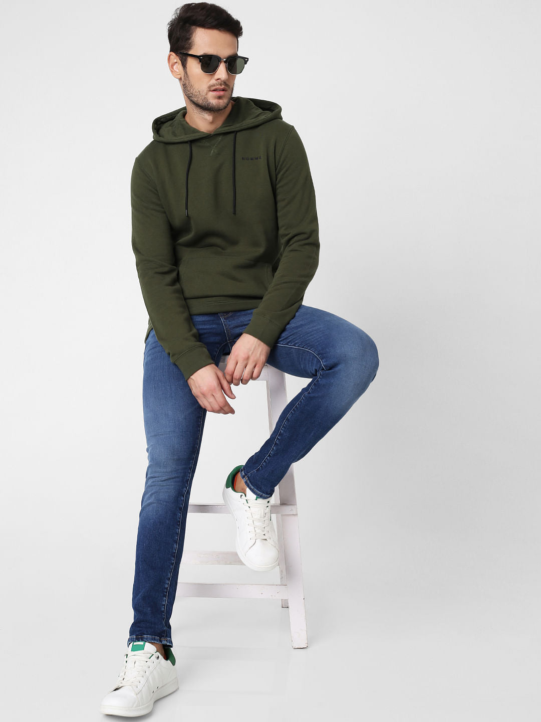 Green Hooded Sweatshirt