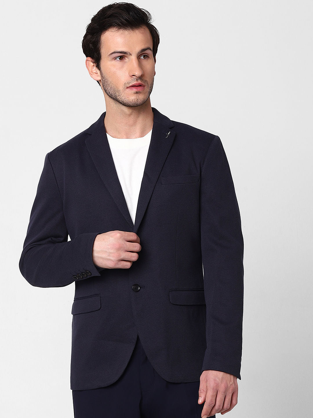 Navy Blue Slim Fit Blazer