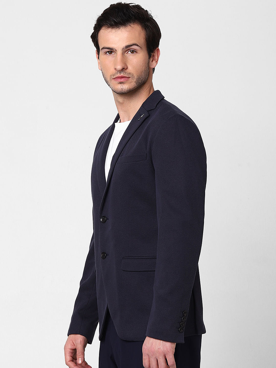 Navy Blue Slim Fit Blazer