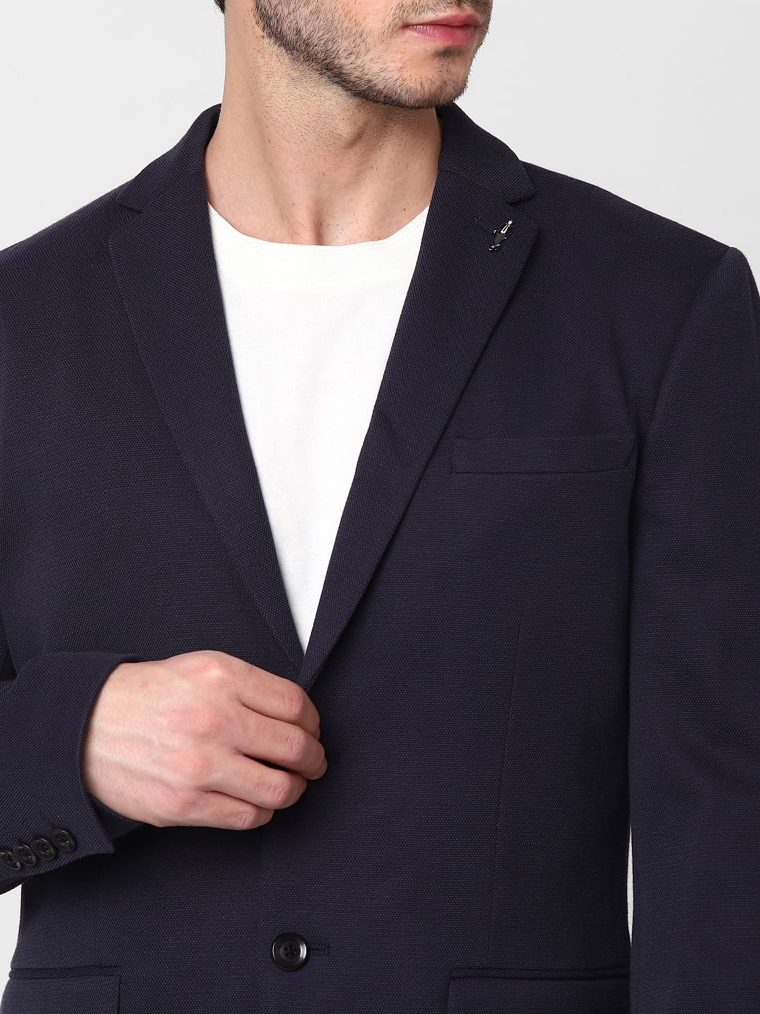 Navy Blue Slim Fit Blazer
