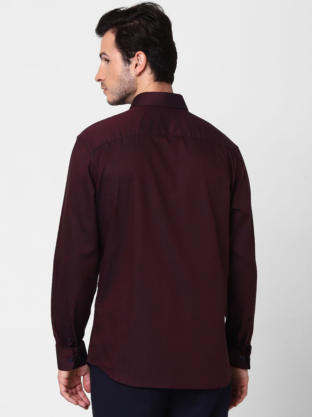 Maroon Full Sleeves Shirt