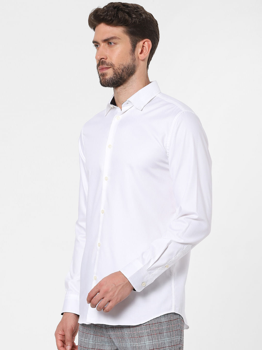 White Full Sleeves Shirt