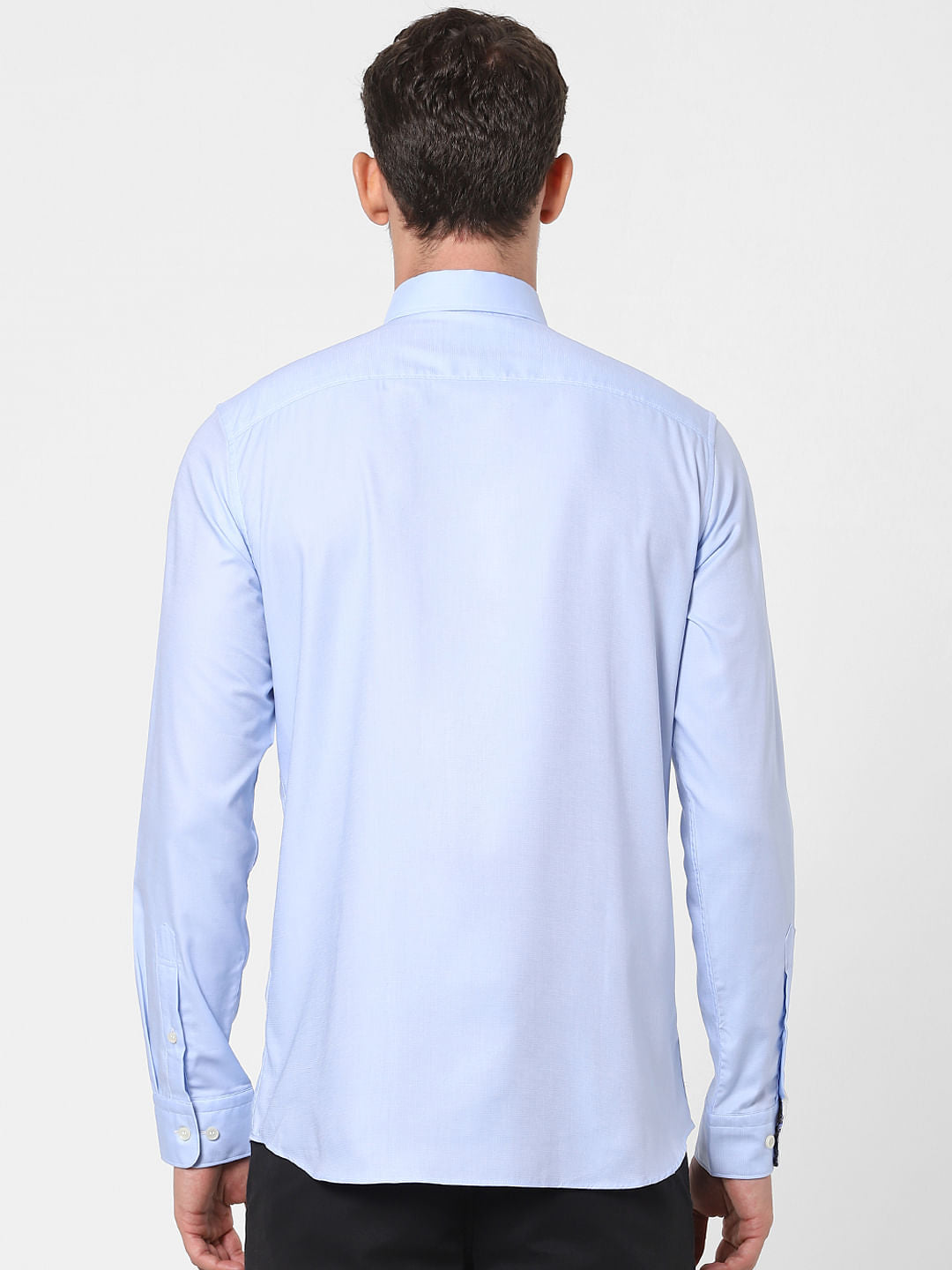 Blue Organic Cotton Full Sleeves Shirt