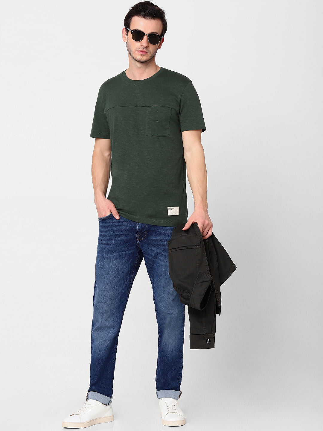 Green Crew Neck T-Shirt