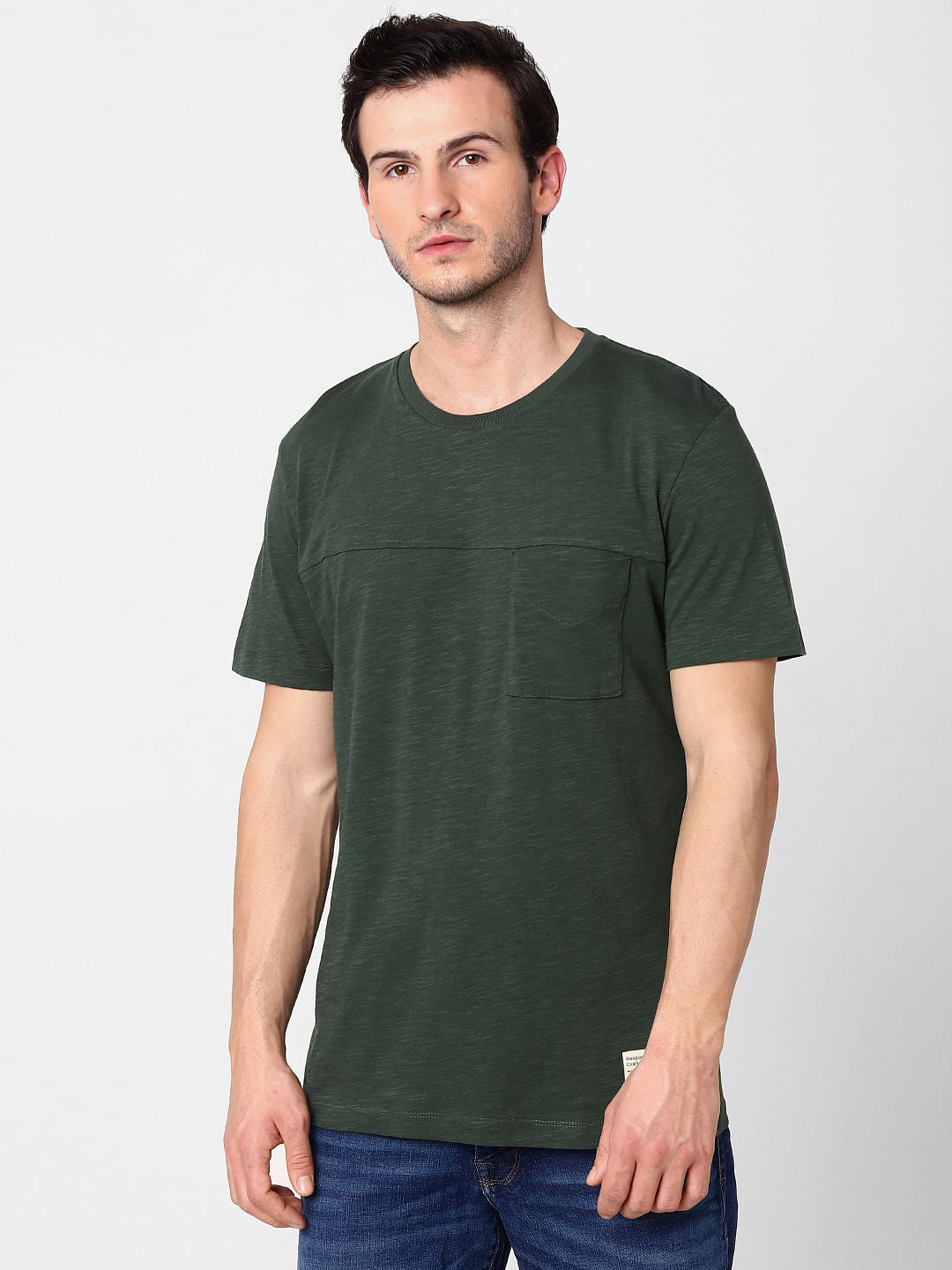 Green Crew Neck T-Shirt