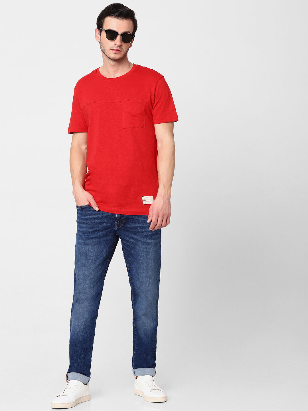 Orange Crew Neck T-Shirt