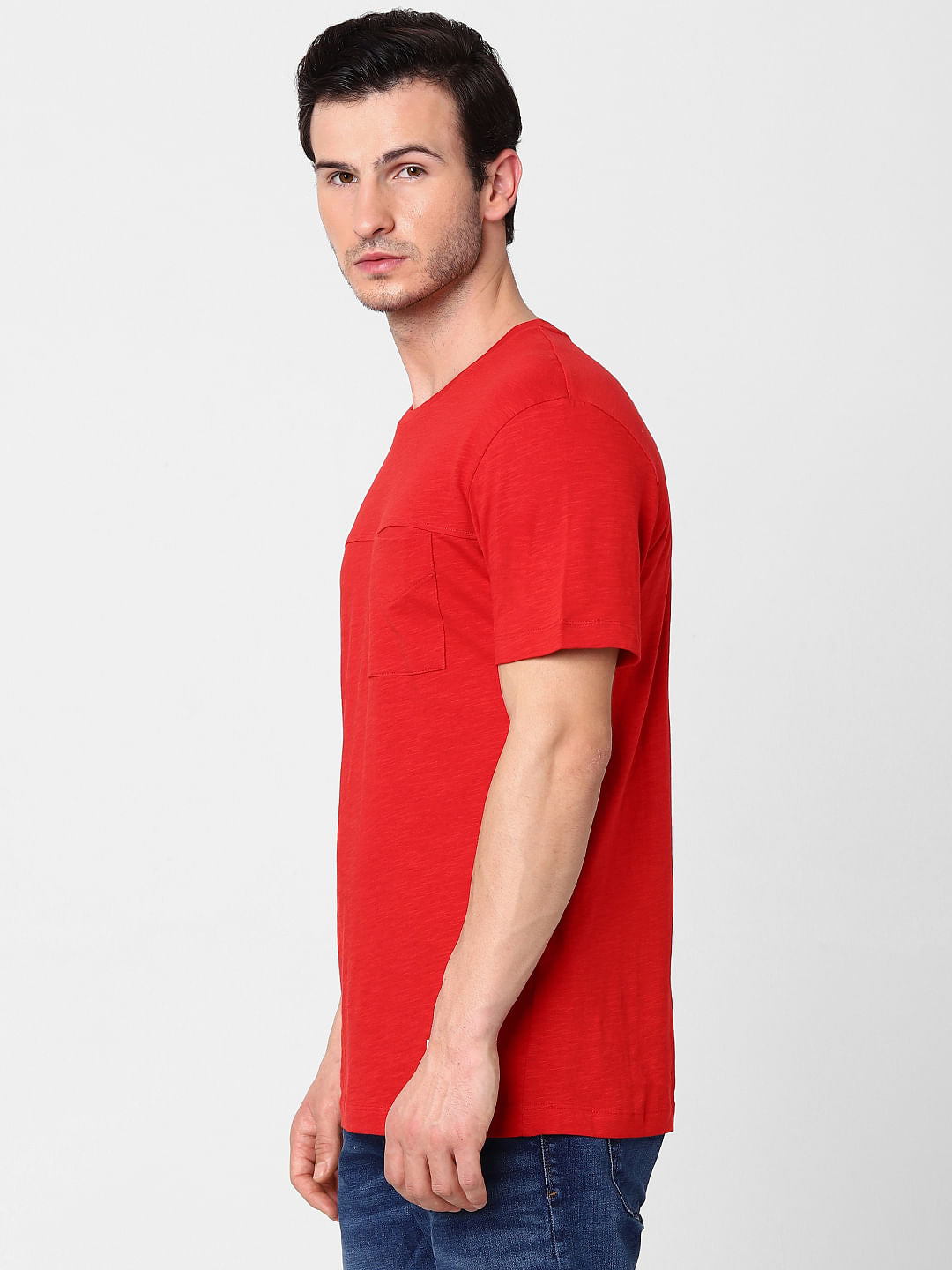 Orange Crew Neck T-Shirt