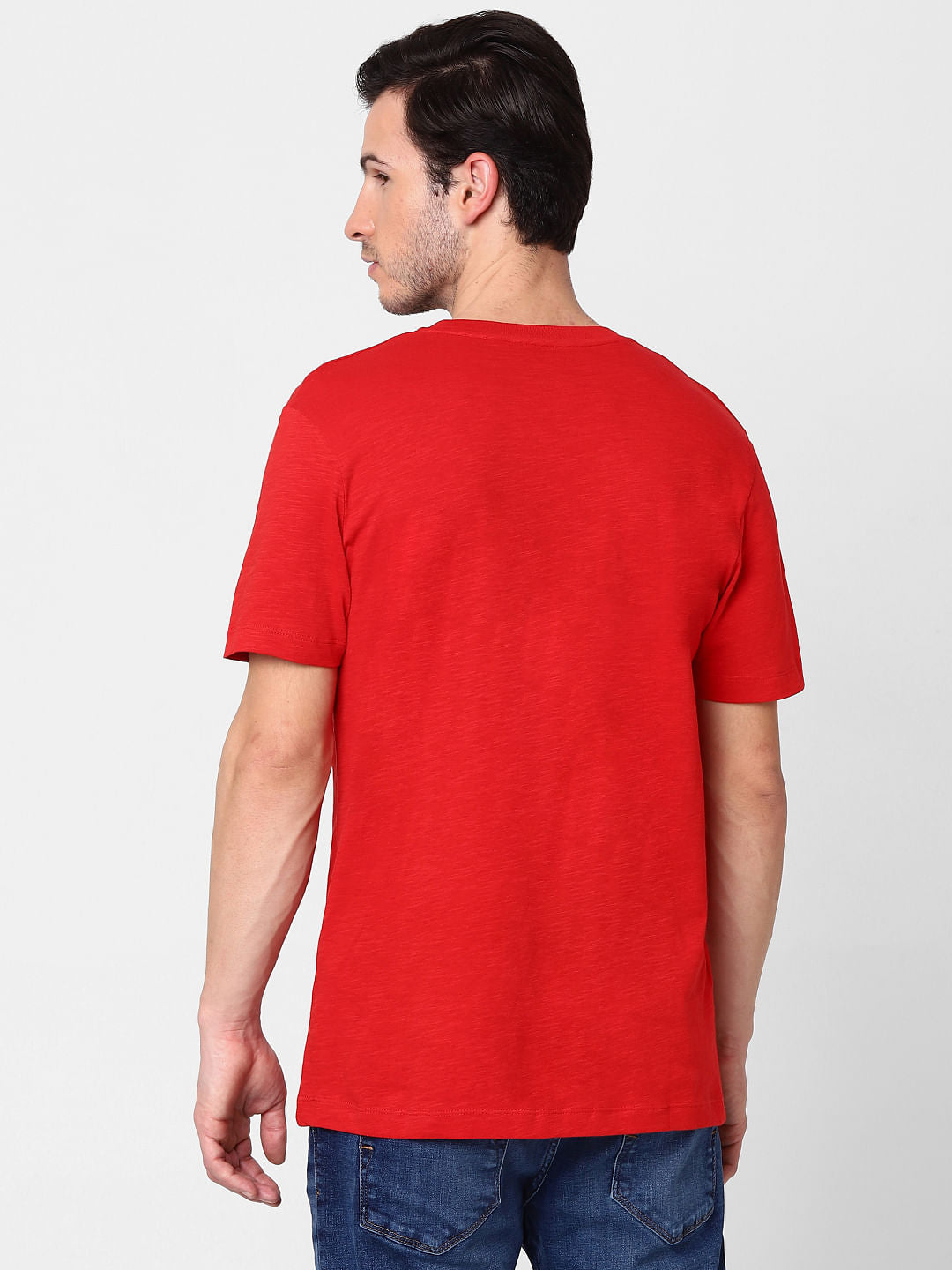 Orange Crew Neck T-Shirt