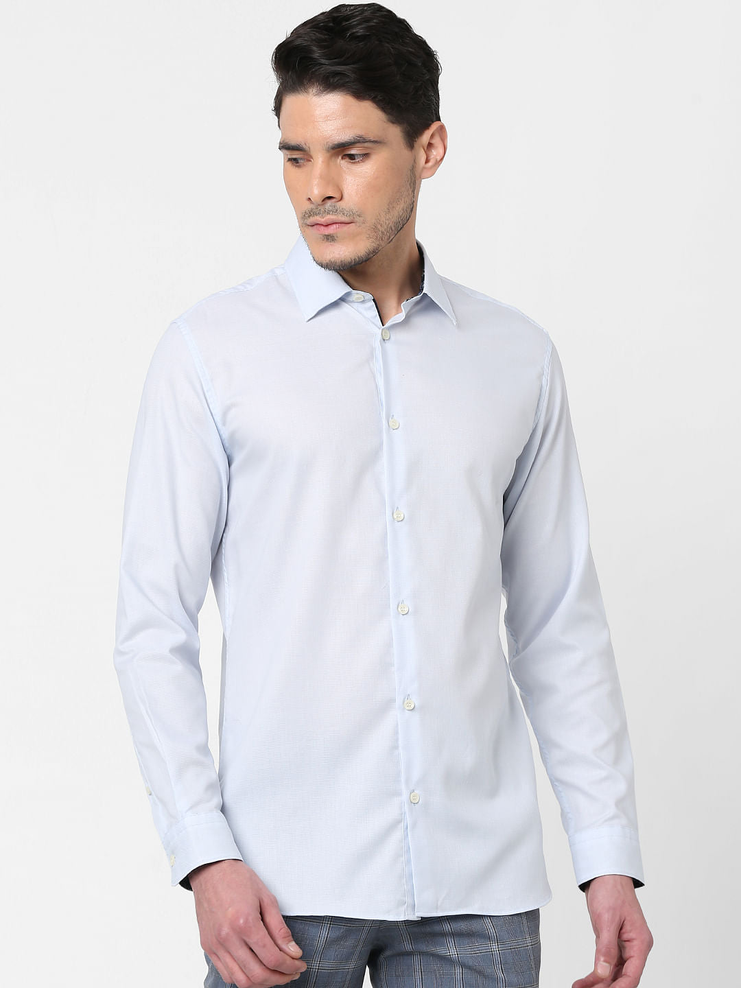Light Blue Full Sleeves Shirt