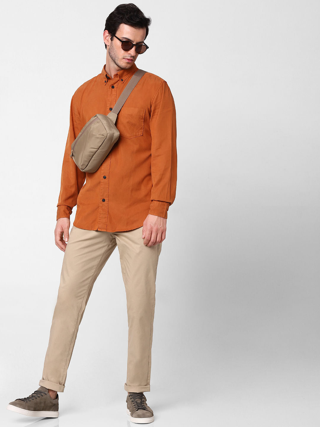 Brown Full Sleeves Shirt