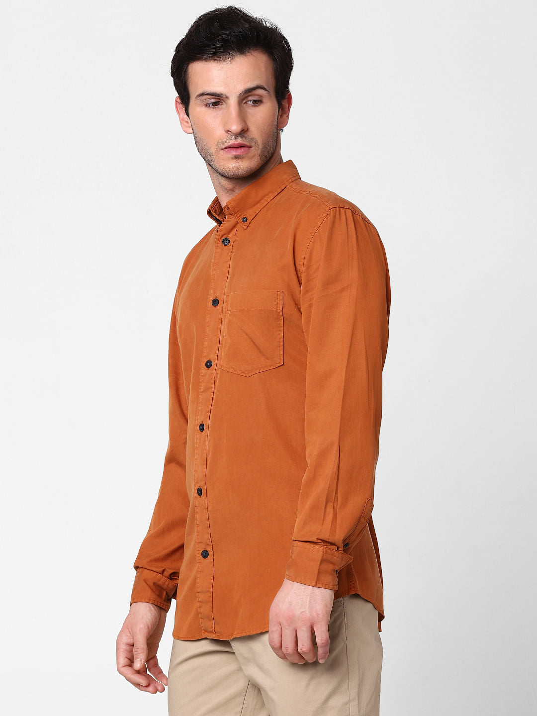 Brown Full Sleeves Shirt