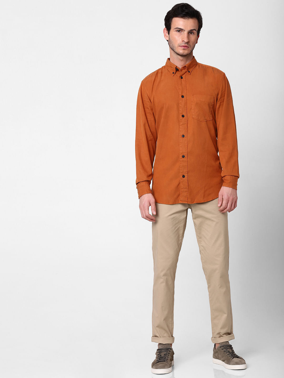 Brown Full Sleeves Shirt