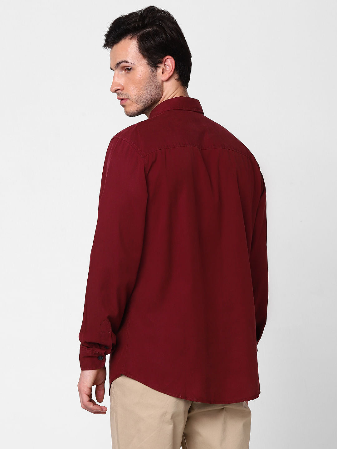 Maroon Full Sleeves Shirt