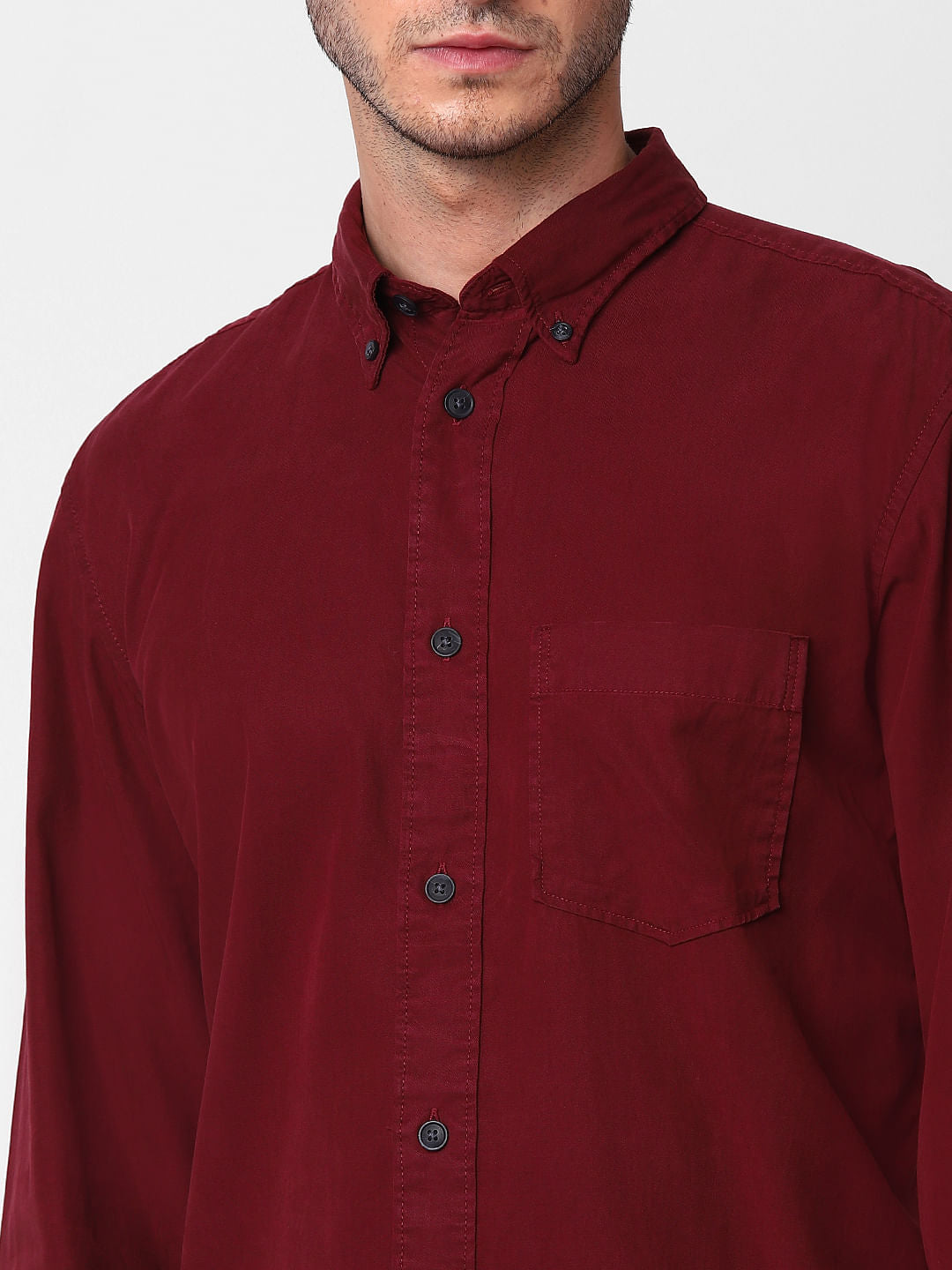 Maroon Full Sleeves Shirt