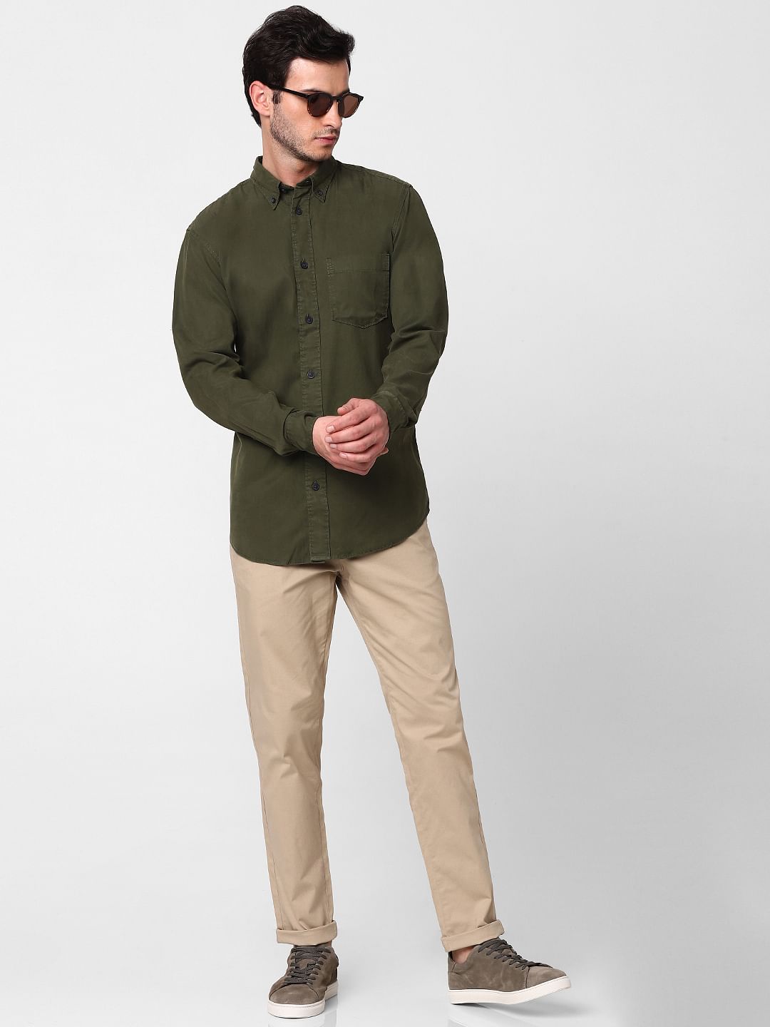 Green Full Sleeves Shirt
